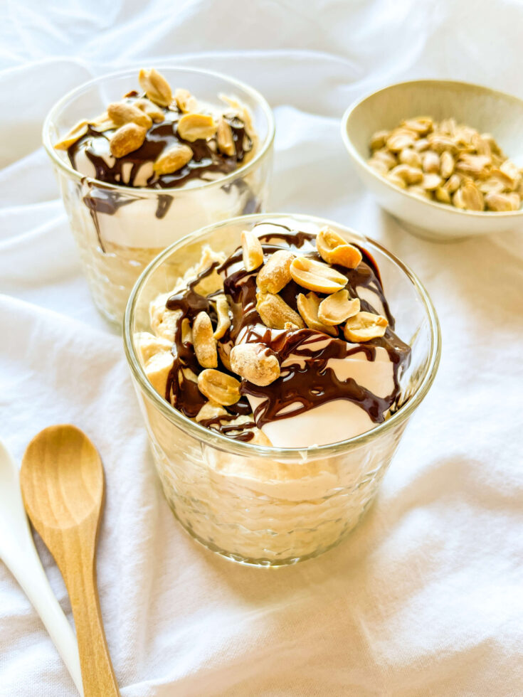 Chocolate Peanut Butter Mousse Parfait