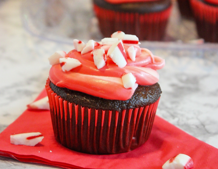Christmas Peppermint Cupcakes