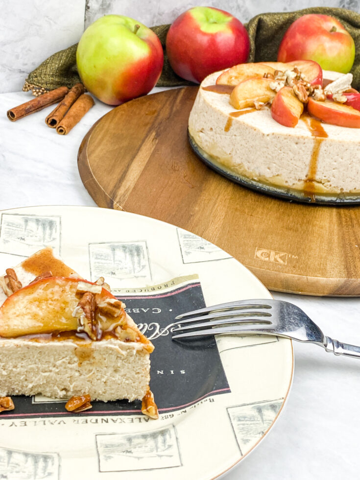 Instant Pot Apple Cinnamon Cheesecake